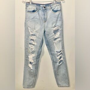 Cello Light Blue Denim Distressed Jeans